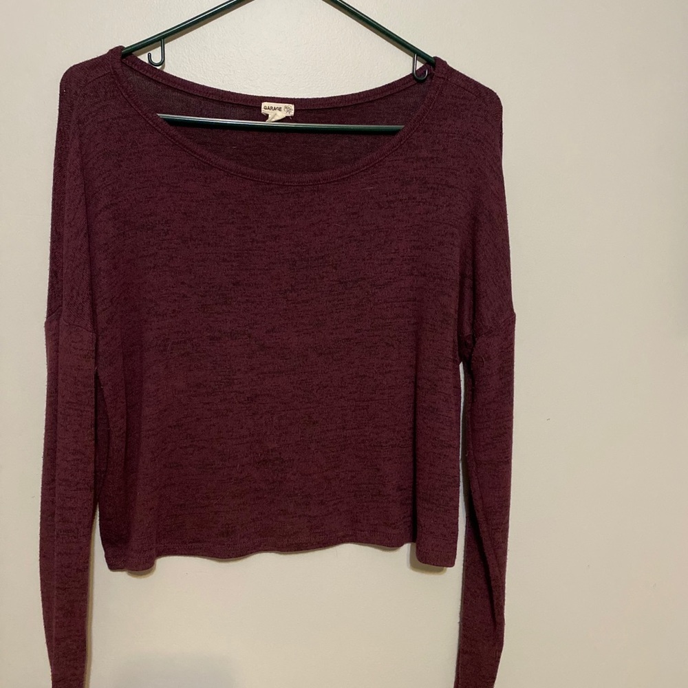Maroon top